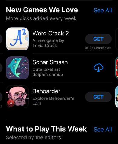 Sonar Smash Featured on the App Store