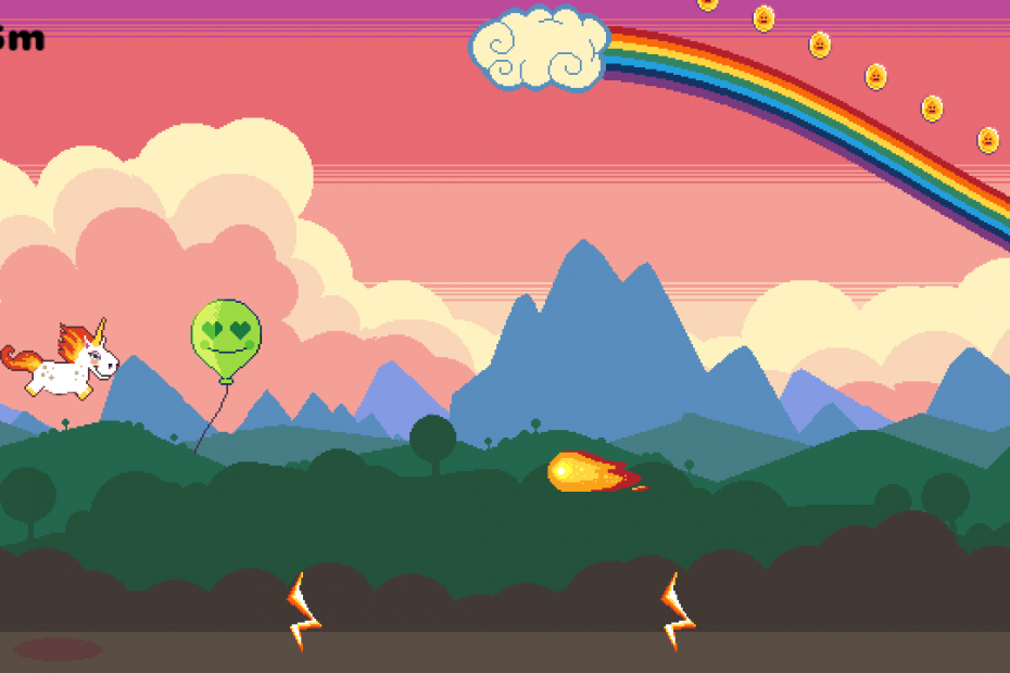 Rainbow Sparkle Time Early Prototype Screenshot