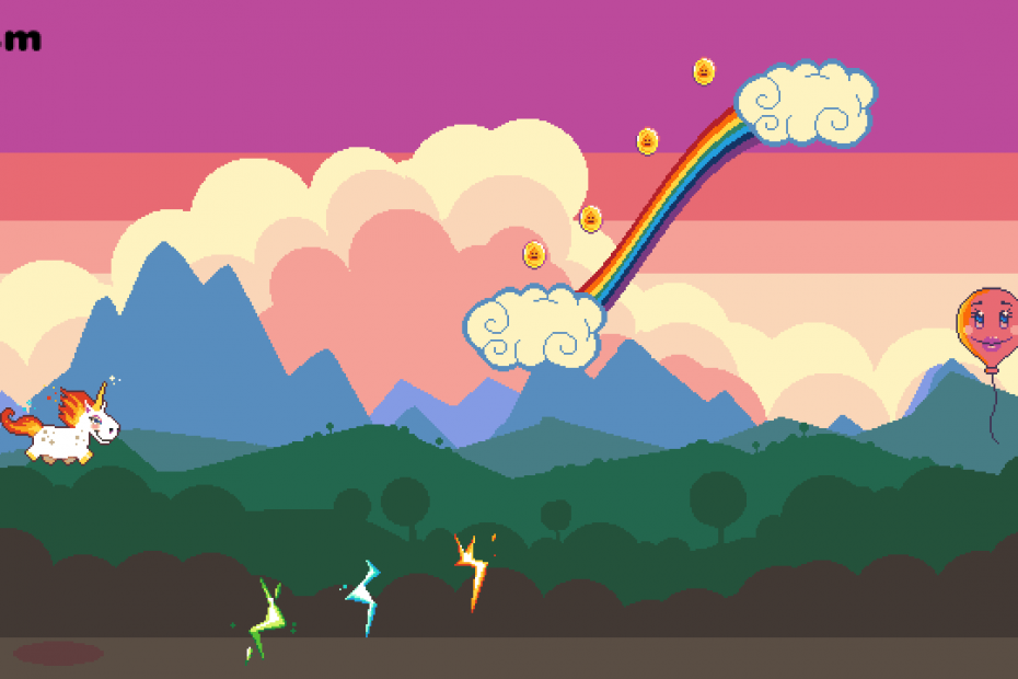 Rainbow Sparkle Time Early Prototype Screenshot