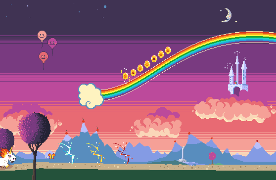 Rainbow Sparkle Time Early Prototype Screenshot