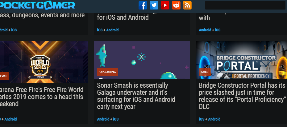 Sonar Smash Pocket Gamer Article