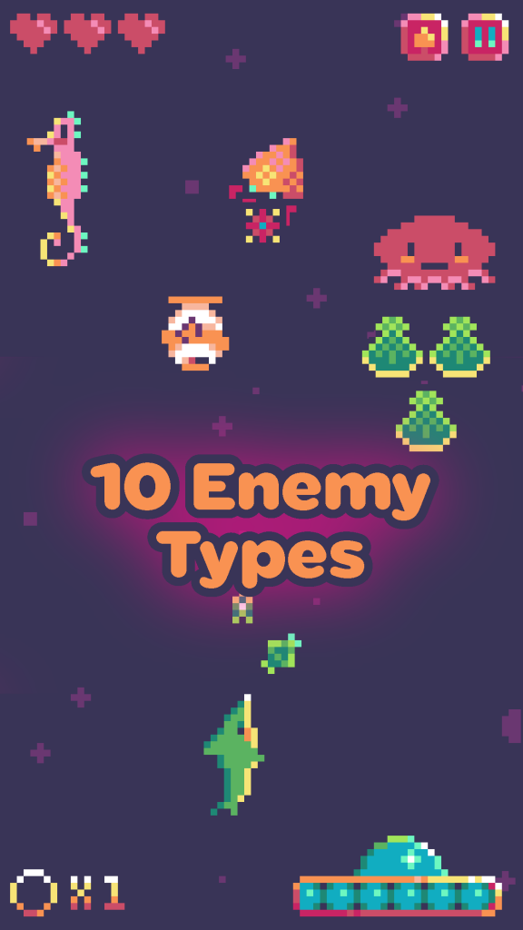 Sonar Smash 10 Enemy Types Screenshot